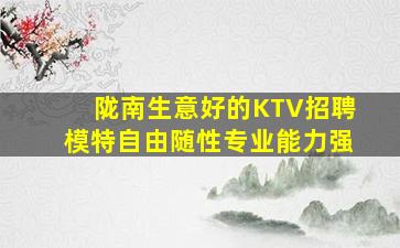 陇南生意好的KTV招聘模特自由随性专业能力强